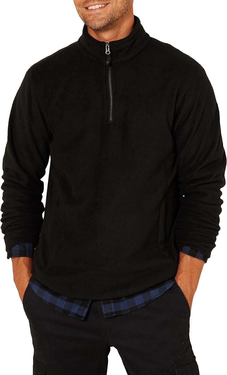 Men's Fleece Jacket, 1/4 Zipper Pullover