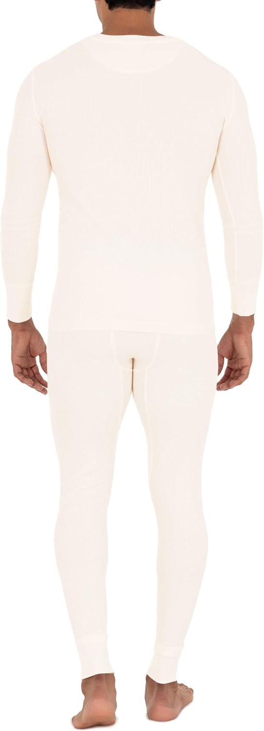 Men's Recycled Waffle Thermal Underwear Crew Top (1 and 2 Packs)